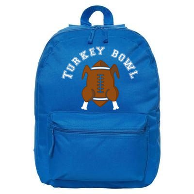 Turkey Bowl Thanksgiving Football Gift 16 in Basic Backpack