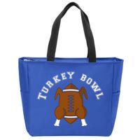 Turkey Bowl Thanksgiving Football Gift Zip Tote Bag