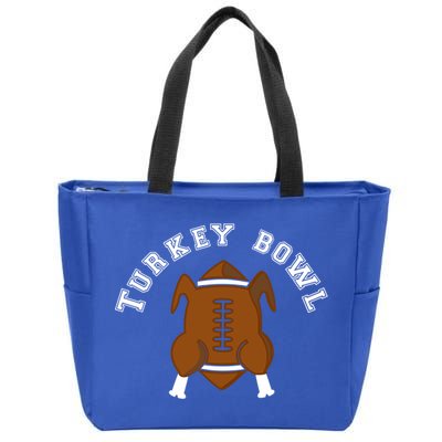 Turkey Bowl Thanksgiving Football Gift Zip Tote Bag