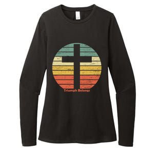 Triumph Belongs To The Risen Jesus Christ Happy Easter Gift Womens CVC Long Sleeve Shirt