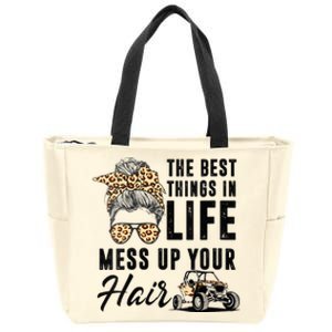 The Best Things In Life Mess Up Your Hair UTV SXS Zip Tote Bag