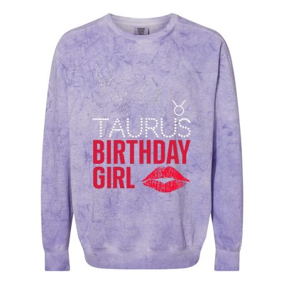 Taurus Birthday Colorblast Crewneck Sweatshirt