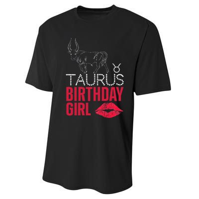 Taurus Birthday Performance Sprint T-Shirt