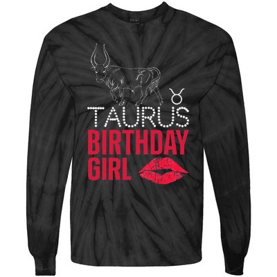 Taurus Birthday Tie-Dye Long Sleeve Shirt