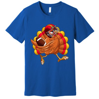 Turkey Bowl Thanksgiving Football Player Costume Gift Premium T-Shirt