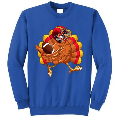 Turkey Bowl Thanksgiving Football Player Costume Gift Tall Sweatshirt