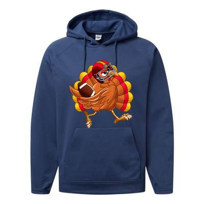 Turkey Bowl Thanksgiving Football Player Costume Gift Performance Fleece Hoodie