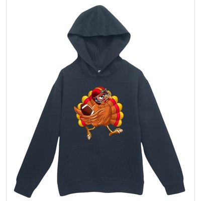 Turkey Bowl Thanksgiving Football Player Costume Gift Urban Pullover Hoodie