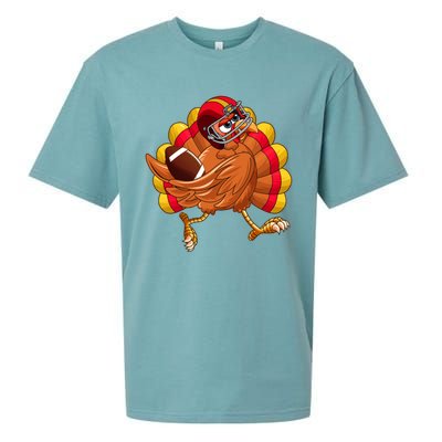 Turkey Bowl Thanksgiving Football Player Costume Gift Sueded Cloud Jersey T-Shirt