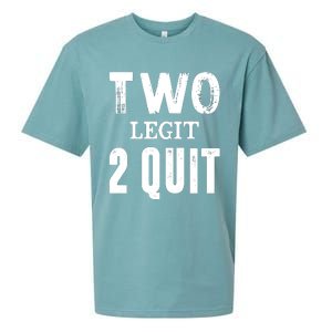 Two Birthday Two Legit 2 Quit Funny Sueded Cloud Jersey T-Shirt