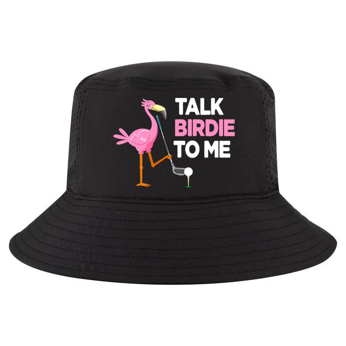 Talk Birdie To Me Flamingo Playing Golf Funny Cool Comfort Performance Bucket Hat
