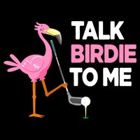 Talk Birdie To Me Flamingo Playing Golf Funny Cooling Performance Crew T-Shirt