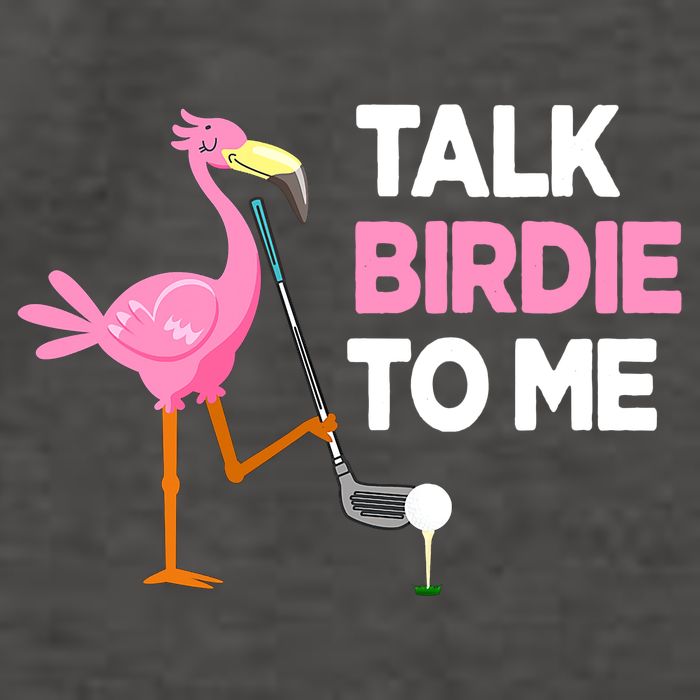 Talk Birdie To Me Flamingo Playing Golf Funny Vector Backpack