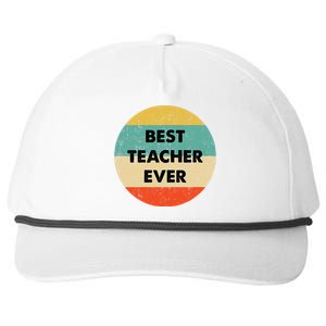 Teacher Best Teacher Ever Snapback Five-Panel Rope Hat