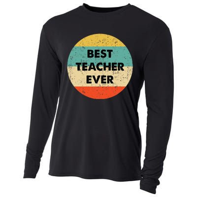 Teacher Best Teacher Ever Cooling Performance Long Sleeve Crew