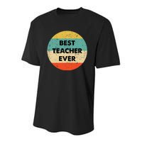 Teacher Best Teacher Ever Youth Performance Sprint T-Shirt