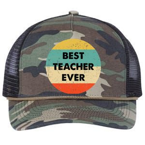 Teacher Best Teacher Ever Retro Rope Trucker Hat Cap