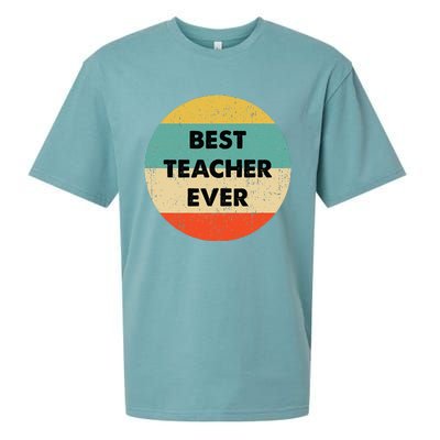 Teacher Best Teacher Ever Sueded Cloud Jersey T-Shirt