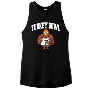 Turkey Bowl Thanksgiving Funny Football Game Gift Cool Gift Ladies PosiCharge Tri-Blend Wicking Tank