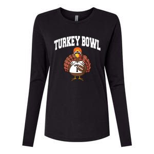 Turkey Bowl Thanksgiving Funny Football Game Gift Cool Gift Womens Cotton Relaxed Long Sleeve T-Shirt