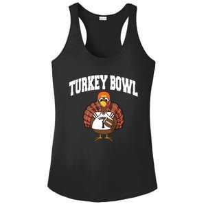 Turkey Bowl Thanksgiving Funny Football Game Gift Cool Gift Ladies PosiCharge Competitor Racerback Tank