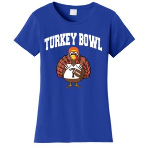 Turkey Bowl Thanksgiving Funny Football Game Gift Cool Gift Women's T-Shirt