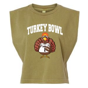 Turkey Bowl Thanksgiving Funny Football Game Gift Cool Gift Garment-Dyed Women's Muscle Tee