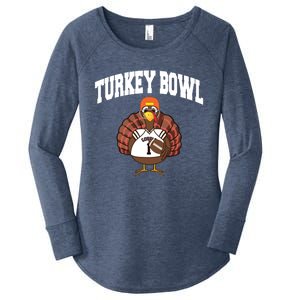 Turkey Bowl Thanksgiving Funny Football Game Gift Cool Gift Women's Perfect Tri Tunic Long Sleeve Shirt