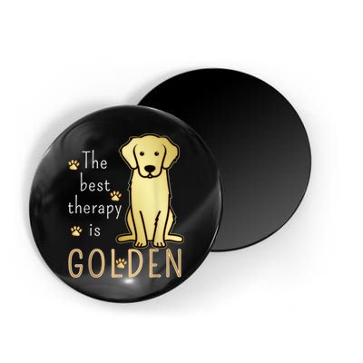 The Best Therapy Is Golden Retriever Dog Magnet