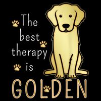 The Best Therapy Is Golden Retriever Dog Visor