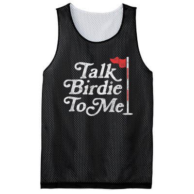 Talk Birdie To Me Funny Golfer Dad Fathers Day Golf Graphic Mesh Reversible Basketball Jersey Tank