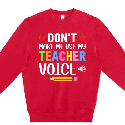 Teacher Back To School Premium Crewneck Sweatshirt