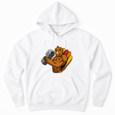 Turkey Bodybuilding Thanksgiving Day Gym Workout Fitness Hoodie