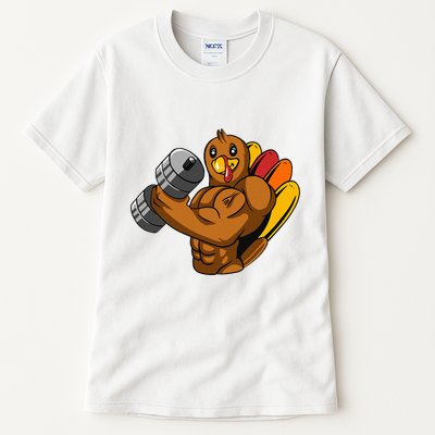 Turkey Bodybuilding Thanksgiving Day Gym Workout Fitness Tall T-Shirt