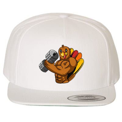 Turkey Bodybuilding Thanksgiving Day Gym Workout Fitness Wool Snapback Cap