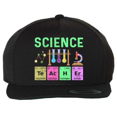 Teacher Back To School Science Wool Snapback Cap