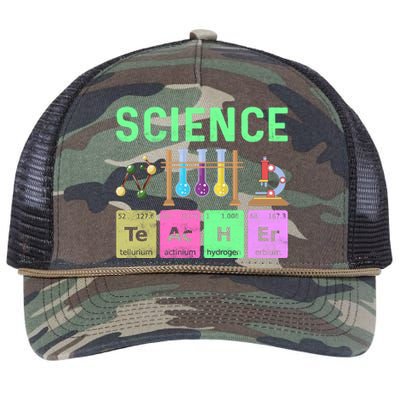 Teacher Back To School Science Retro Rope Trucker Hat Cap