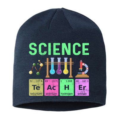 Teacher Back To School Science Sustainable Beanie