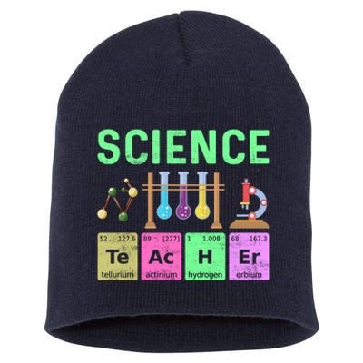 Teacher Back To School Science Short Acrylic Beanie