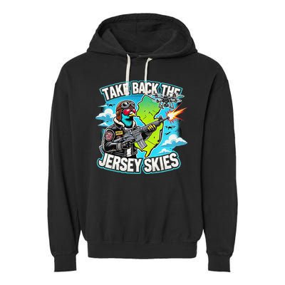 Take Back The Skies New Jersey Mystery Drones Garment-Dyed Fleece Hoodie