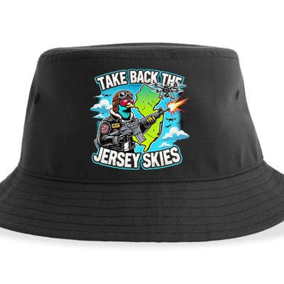 Take Back The Skies New Jersey Mystery Drones Sustainable Bucket Hat