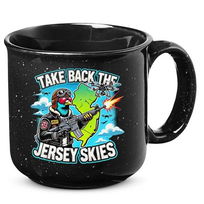 Take Back The Skies New Jersey Mystery Drones 15oz Campfire Ceramic Mug