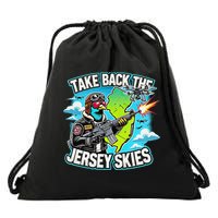Take Back The Skies New Jersey Mystery Drones Drawstring Bag