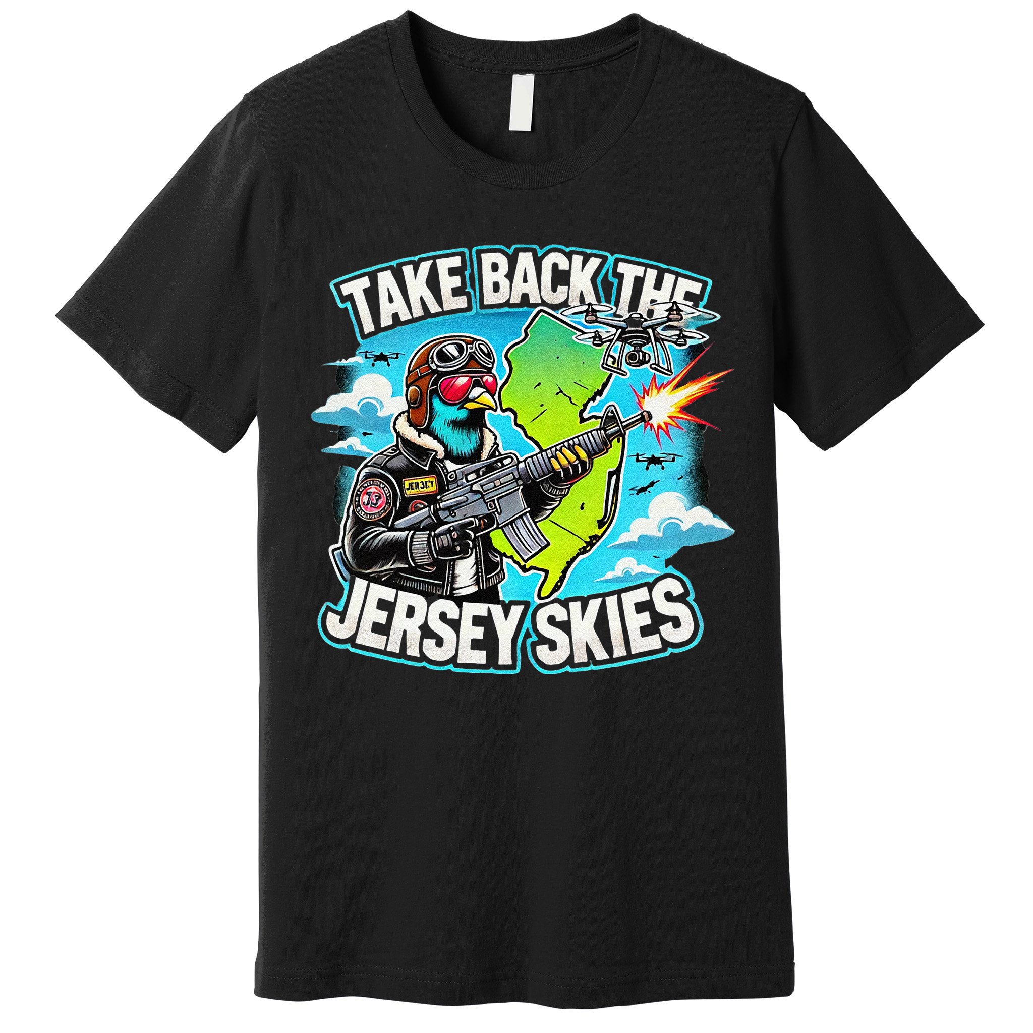 Take Back The Skies New Jersey Mystery Drones Premium T-Shirt