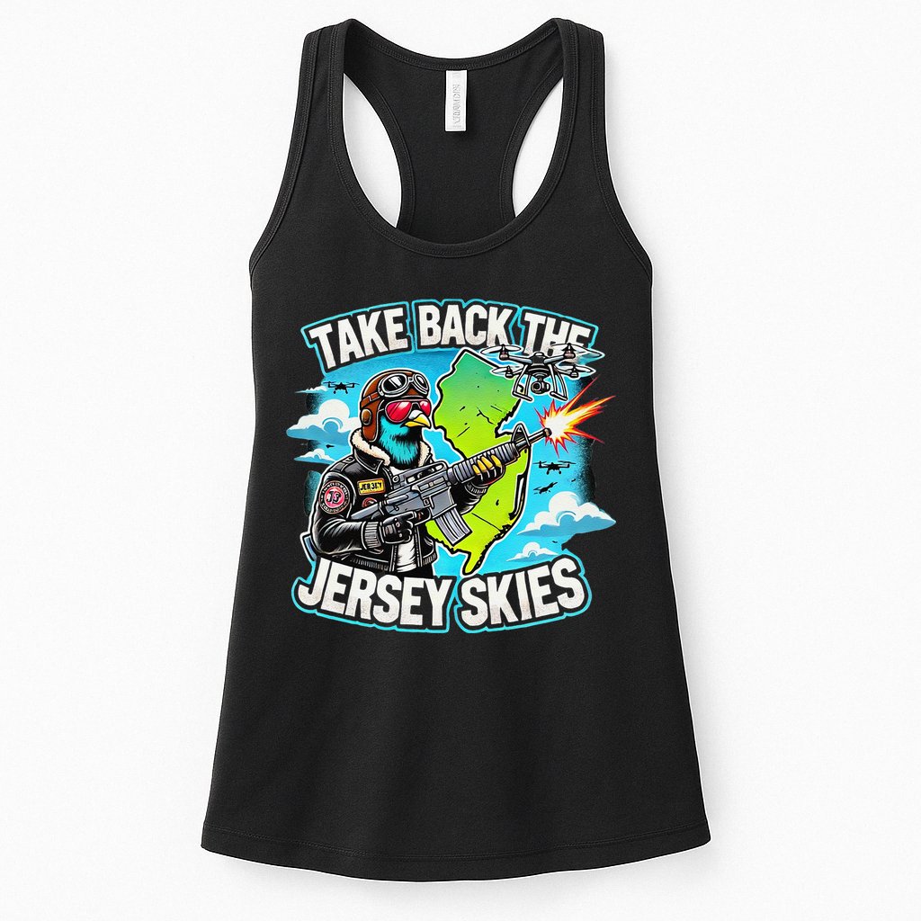 Take Back The Skies New Jersey Mystery Drones Womens Tank Top