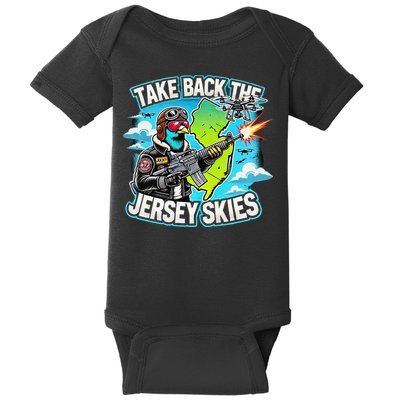 Take Back The Skies New Jersey Mystery Drones Baby Bodysuit