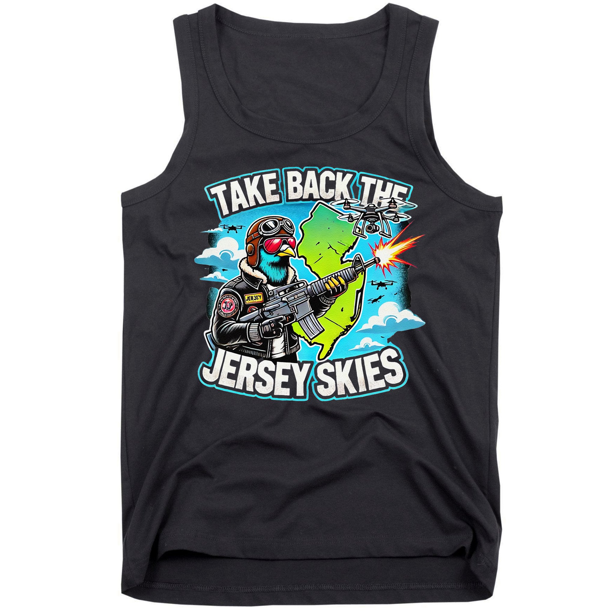 Take Back The Skies New Jersey Mystery Drones Tank Top