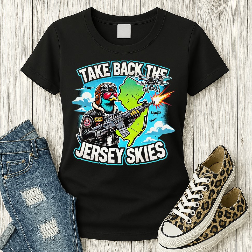 Take Back The Skies New Jersey Mystery Drones Womens T-Shirt