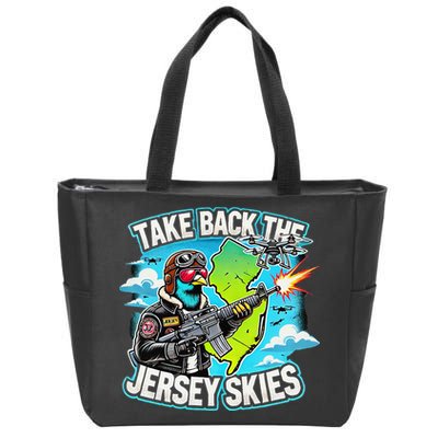 Take Back The Skies New Jersey Mystery Drones Zip Tote Bag