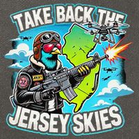 Take Back The Skies New Jersey Mystery Drones Cotton Canvas Backpack